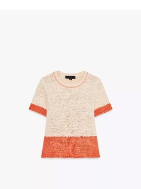 Zara Short Sleeve Knit Top, Small